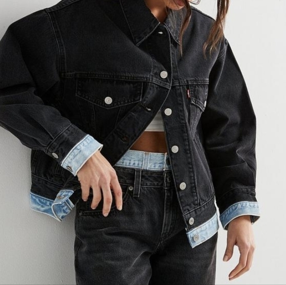 Levi's 90s Trucker Jacket Layer Cake Trucker Black Very